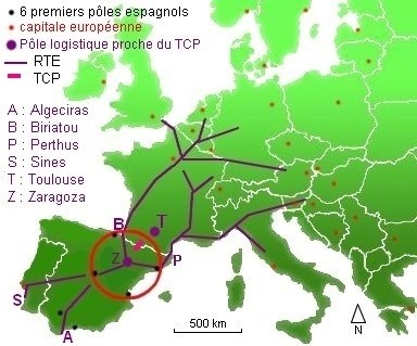 Carte 3 : Saragosse, porte europenne de la pninsule - 60.8 ko