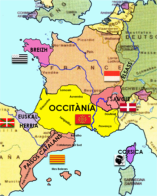 Carte de la fédération Régions et Peuples Solidaires