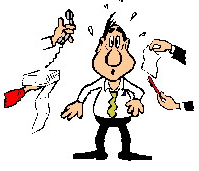 Homme stressé