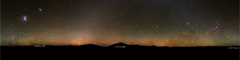 The darkest sky, Milky Way all around the horizon, Gegenschein