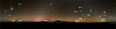 The darkest sky, Milky Way all around the horizon, Gegenschein