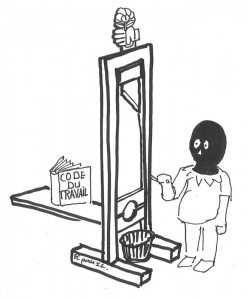 Le code du travail  la guillotine