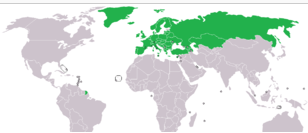 Pays couverts par Eutelsat