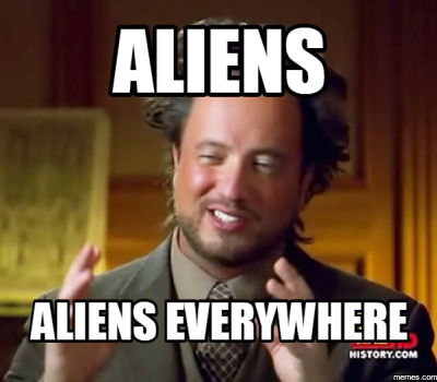 Mème aliens-every-where
