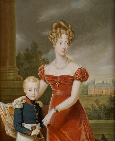 ملف:Carolina, Duchess of Berry and her son the Duke of Bordeaux by Franois Pascal Simon Grard (1770-1837).png