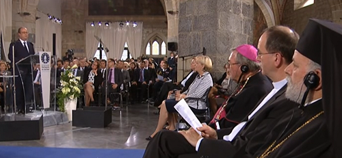 François Hollande pour la remise du Prix Charlemagne, Aix-la-Chapelle, 14 mai 2015 