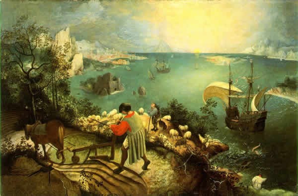 La chute d'Icare de Bruegel