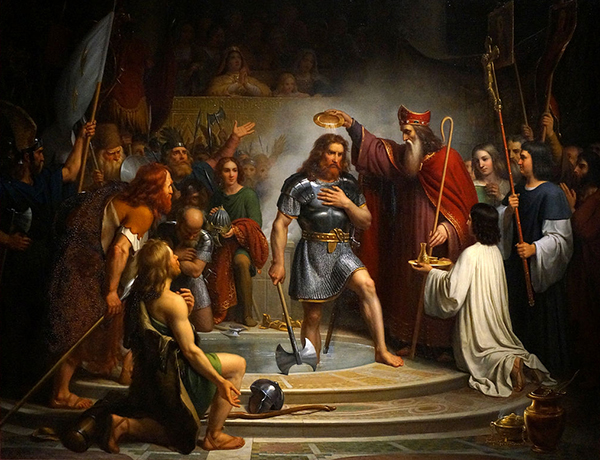 25 d�cembre 498 - Bapt�me de Clovis � Reims - Herodote.net