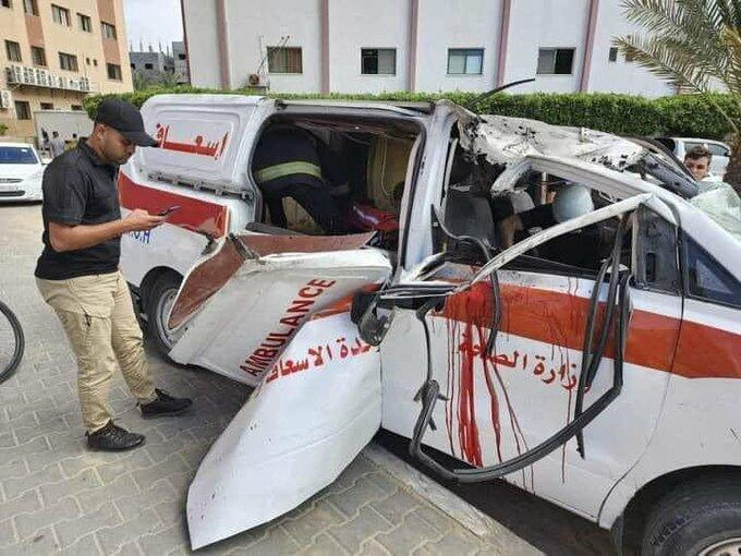 Gaza- Isral- Des mdecins palestiniens tus