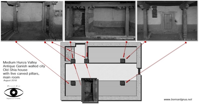 plan d'une maison Pamirie  Ganish - Par Bernard Grua
