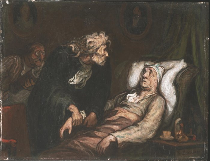 Le malade imaginaire - Honoré Daumier {JPEG}