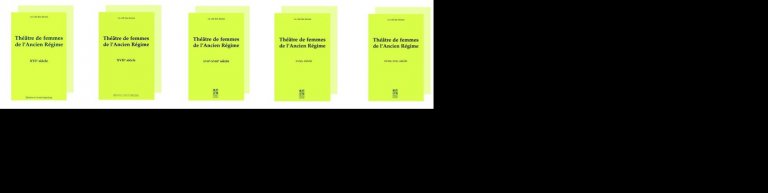 Volumes Théâtre de femmes de l'Ancien Régime