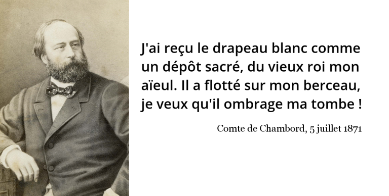 J'ai reu le drapeau blanc comme un dpt... | L'Histoire en citations