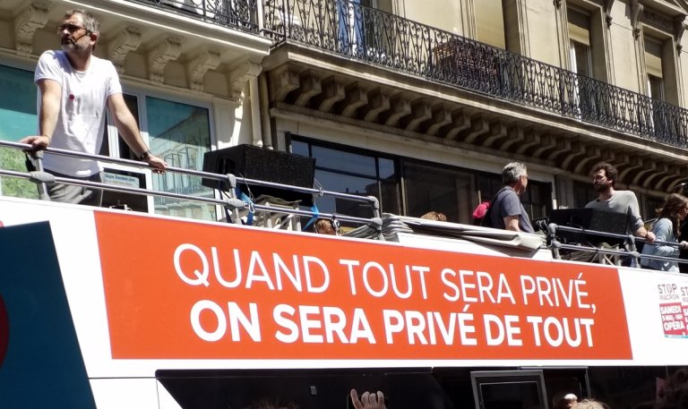 La f�te � Macron