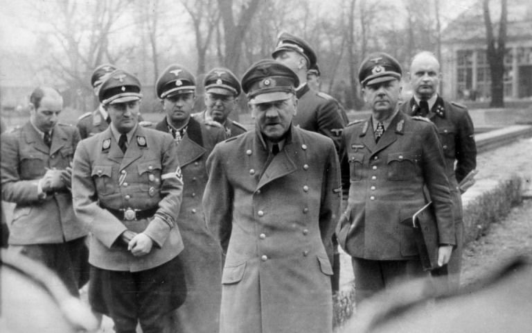 File:Adolf Hitler photographed with some Nazi officers on March 20, 1945.webp