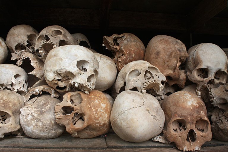 File:Skulls of the victims of the Khmer Rouge occupation of Cambodia.jpg