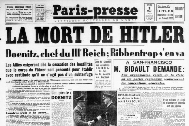 30 avril 1945 : comment la presse annonce le suicide de Hitler
