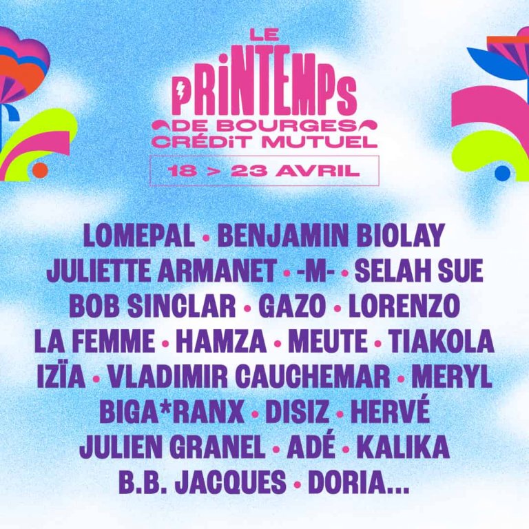 Programmation Printemps de Bourges 2023