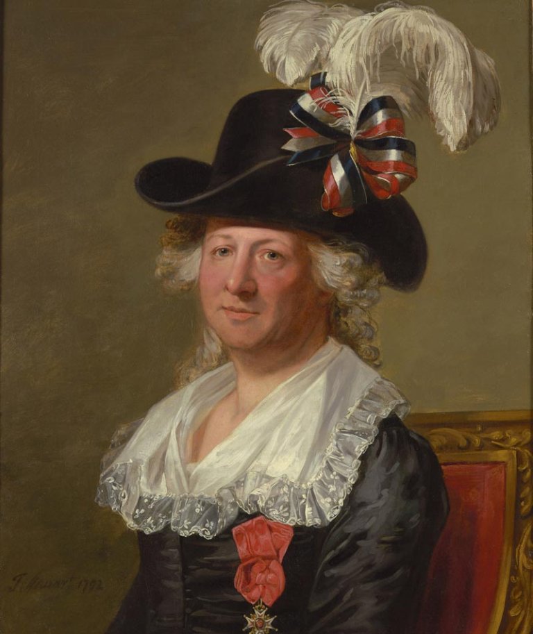 Le chevalier d'on peint par Thomas Stewart d'aprs Mosnier en 1792.