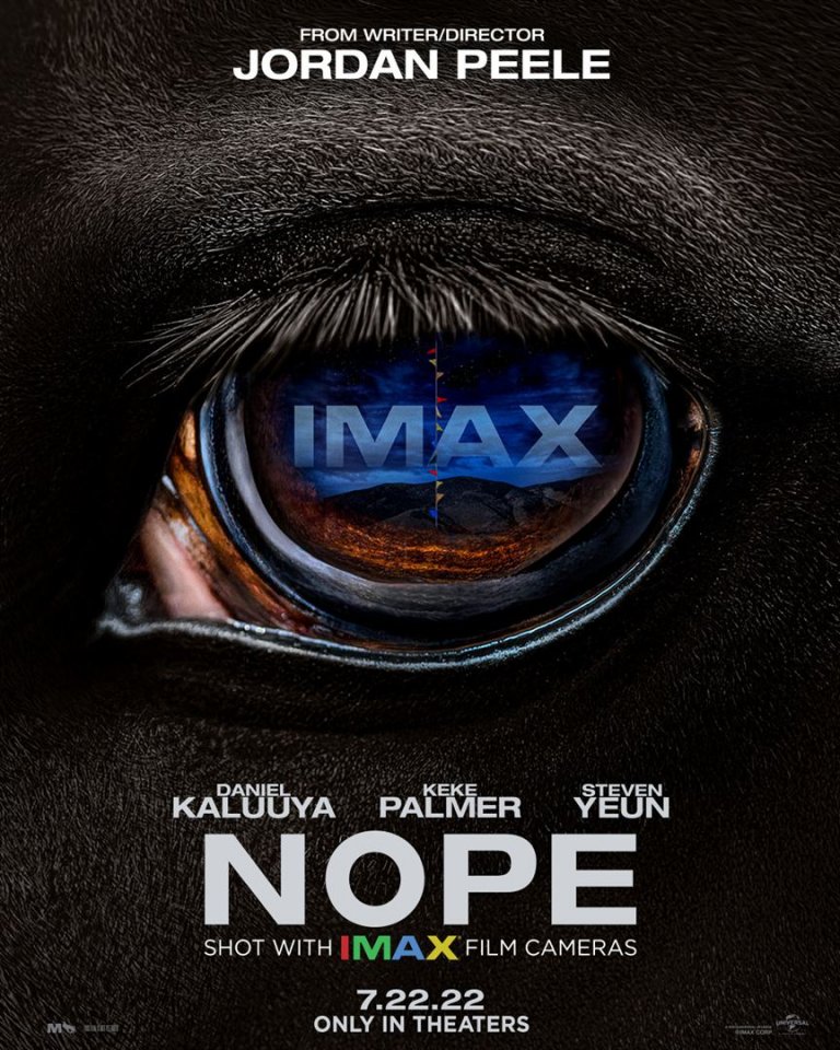 L'une des affiches promotionnelles pour « Nope » (2022), un film de Jordan Peele. 